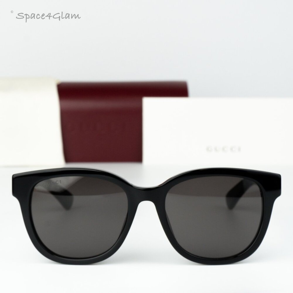 Gucci Men Sunglasses Black Grey Square GG1797SK 001 NEW AUTHENTIC